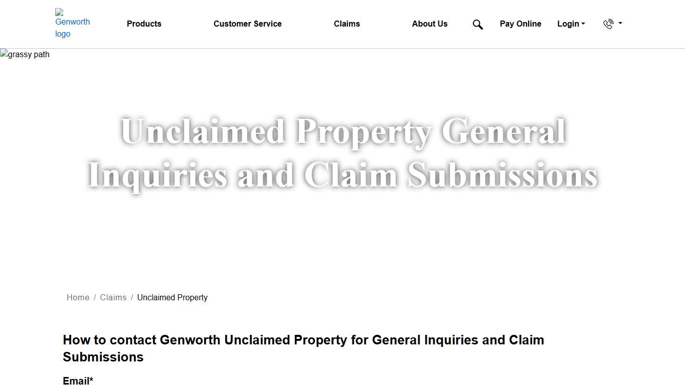 Unclaimed Property Genworth